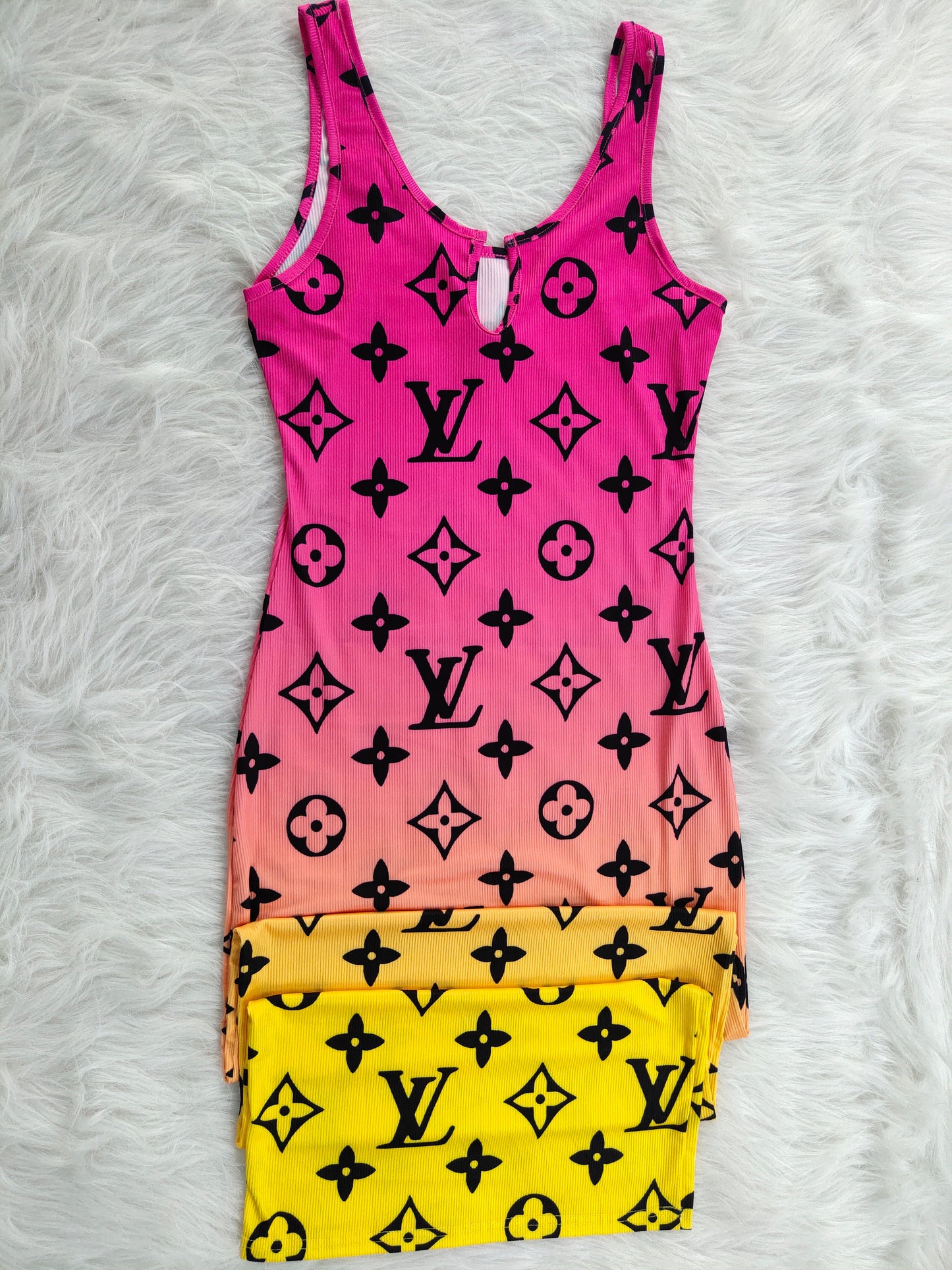 Designer Print Dress