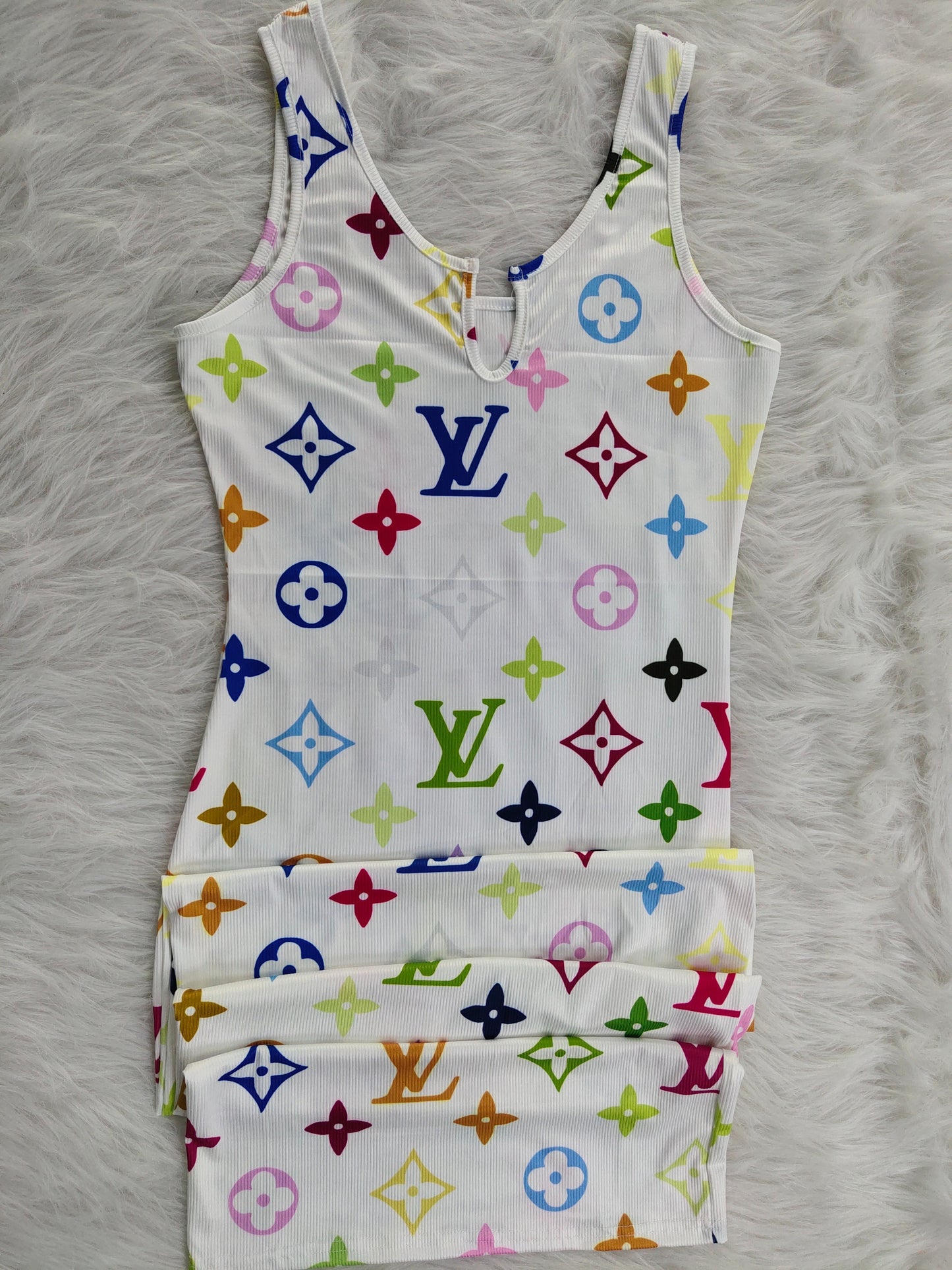 Designer Print Dress