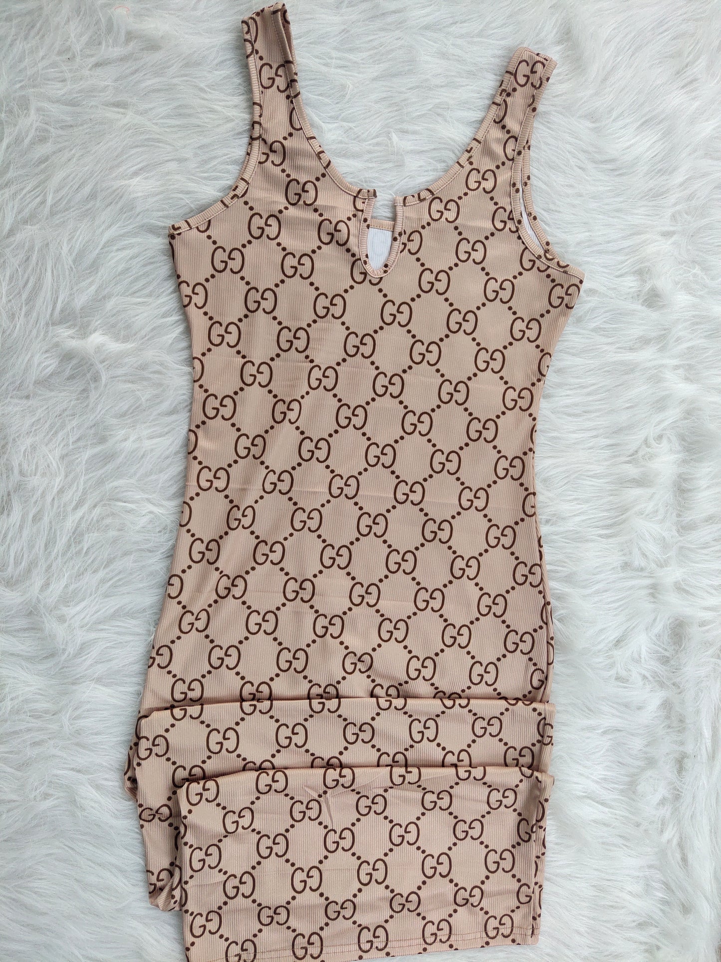 Designer Print Dress