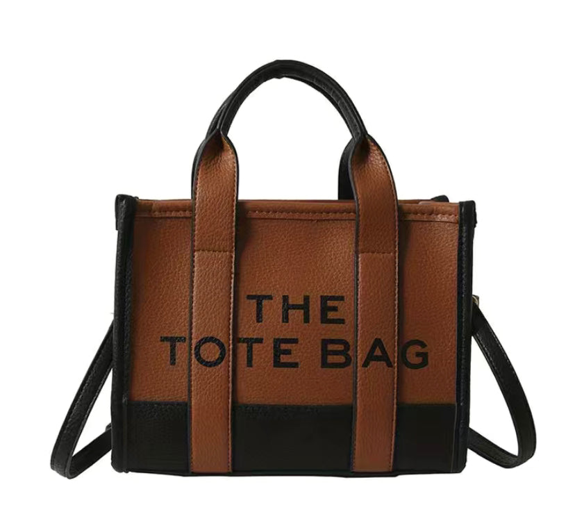 Color-block Tote bag