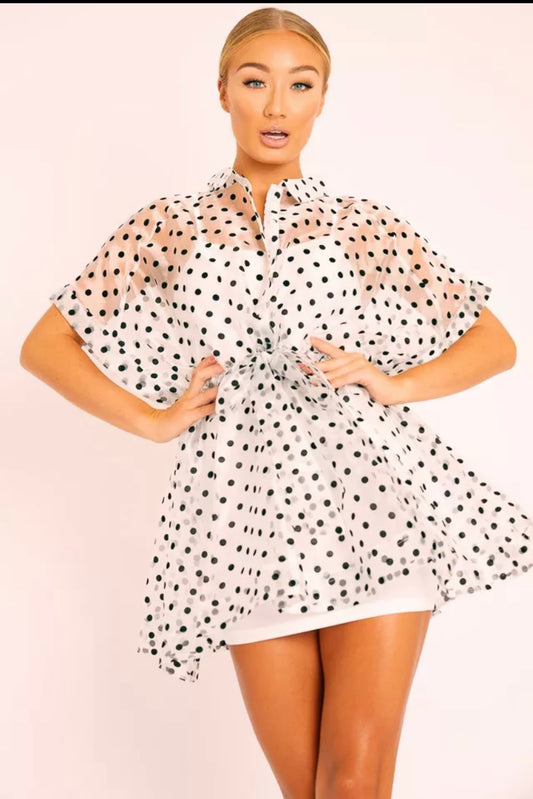 Sheer mesh maxi dress